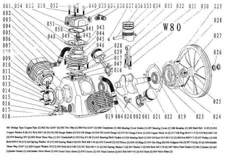 Угольник 003W80 для поршневого блока W80 фото