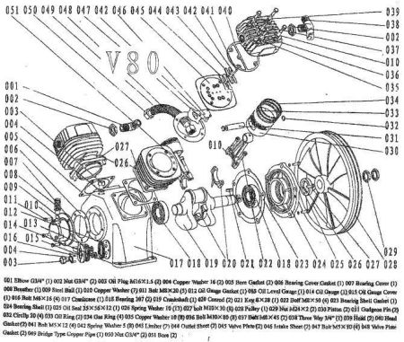 Головка цилиндра V80 039V80 для поршневого блока V80 фото